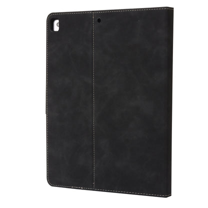 For iPad 10.2 2019 / 2020 / 2021 Calf Texture Horizontal Flip Leather Tablet Case(Black) - iPad 10.2 Cases by buy2fix | Online Shopping UK | buy2fix