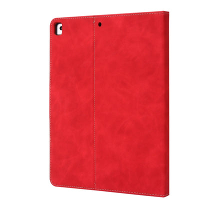 For iPad 10.2 2019 / 2020 / 2021 Calf Texture Horizontal Flip Leather Tablet Case(Red) - iPad 10.2 Cases by buy2fix | Online Shopping UK | buy2fix