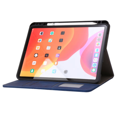 Calf Texture Horizontal Flip Leather Tablet Case For iPad Air 2022 / 2020 10.9(Dark Blue) - iPad Air (2022) / (2020) 10.9 Cases by buy2fix | Online Shopping UK | buy2fix