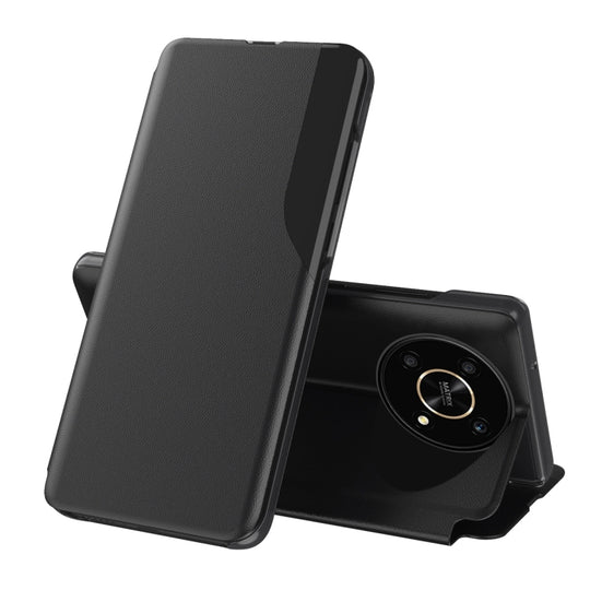 For Huawei Mate 40 Pro Attraction Flip Holder Leather Phone Case(Black)