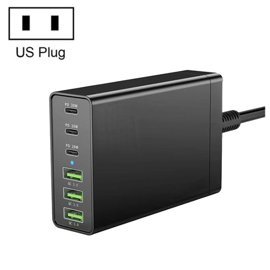 zetx-96W01A 96W PD20W x 3 + QC3.0 USB x 3 Multifunction Charger for Mobile / Tablet(US Plug) - Multifunction Charger by buy2fix | Online Shopping UK | buy2fix