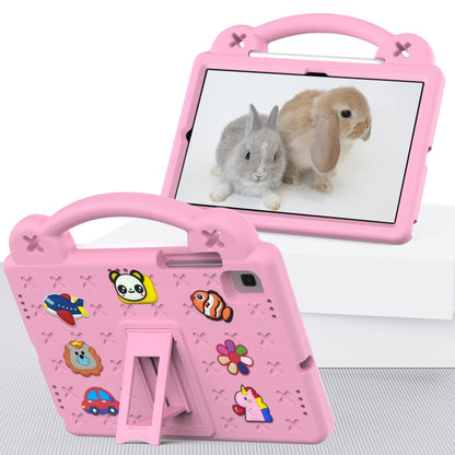 For Samsung Galaxy Tab A7 10.4 2020 T500/T505 Handle Kickstand Children EVA Shockproof Tablet Case(Pink) - Other Galaxy Tab PC by buy2fix | Online Shopping UK | buy2fix