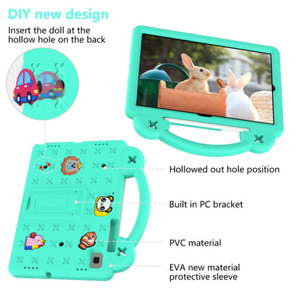 For Samsung Galaxy Tab A7 10.4 2020 T500/T505 Handle Kickstand Children EVA Shockproof Tablet Case(Mint Green) - Other Galaxy Tab PC by buy2fix | Online Shopping UK | buy2fix
