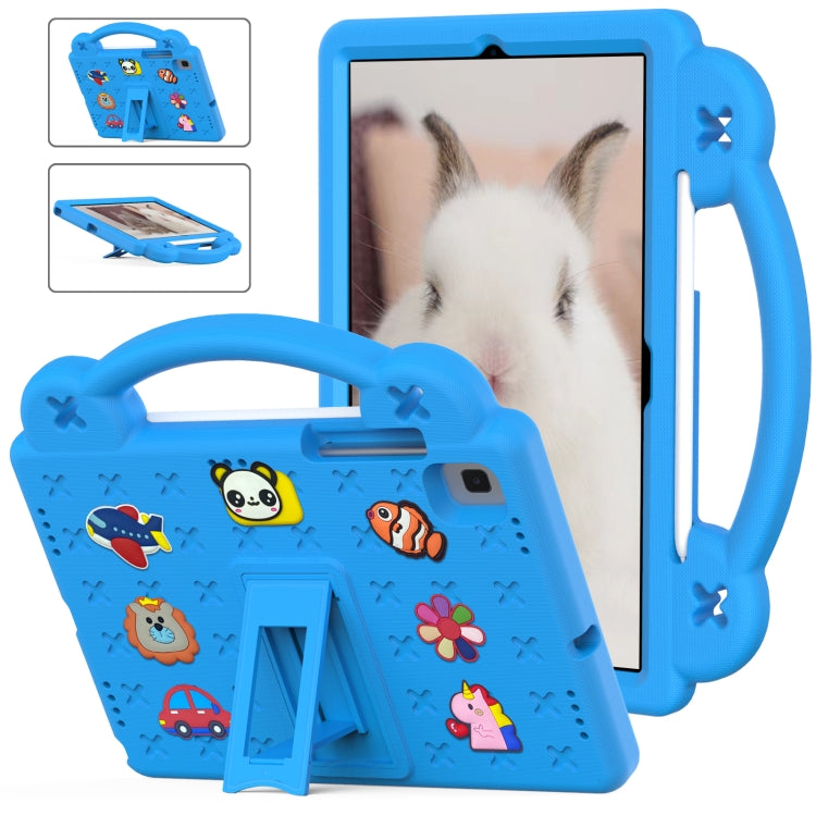 For Samsung Galaxy Tab A7 10.4 2020 T500/T505 Handle Kickstand Children EVA Shockproof Tablet Case(Sky Blue) - Other Galaxy Tab PC by buy2fix | Online Shopping UK | buy2fix