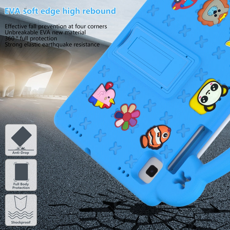For Samsung Galaxy Tab A7 10.4 2020 T500/T505 Handle Kickstand Children EVA Shockproof Tablet Case(Sky Blue) - Other Galaxy Tab PC by buy2fix | Online Shopping UK | buy2fix