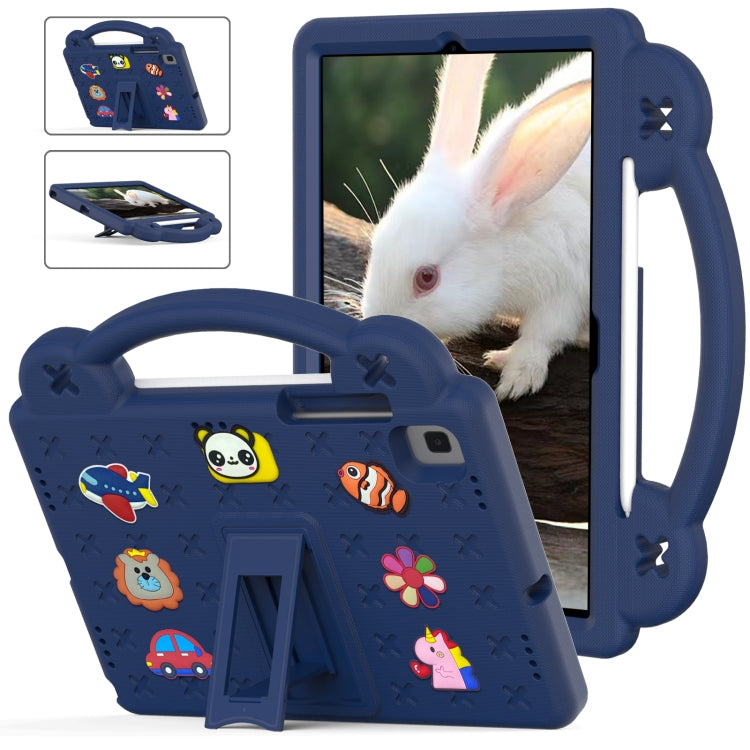For Samsung Galaxy Tab A7 10.4 2020 T500/T505 Handle Kickstand Children EVA Shockproof Tablet Case(Navy Blue) - Other Galaxy Tab PC by buy2fix | Online Shopping UK | buy2fix