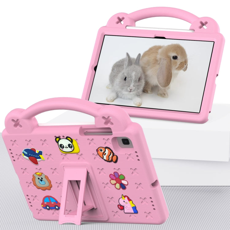 For Samsung Galaxy Tab S6 Lite 10.4 2020/2022 Handle Kickstand Children EVA Shockproof Tablet Case(Pink) - Tab S6 Lite P610 / P615 by buy2fix | Online Shopping UK | buy2fix