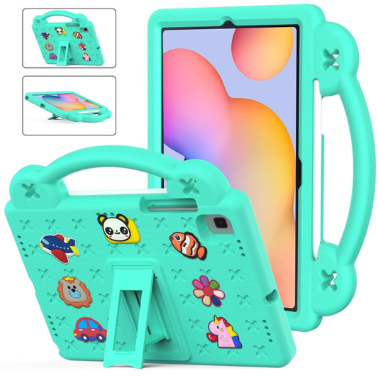 For Samsung Galaxy Tab S6 Lite 10.4 2020/2022 Handle Kickstand Children EVA Shockproof Tablet Case(Mint Green) - Tab S6 Lite P610 / P615 by buy2fix | Online Shopping UK | buy2fix