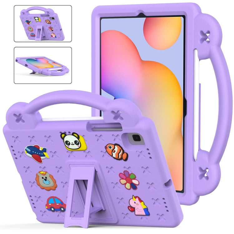 For Samsung Galaxy Tab S6 Lite 10.4 2020/2022 Handle Kickstand Children EVA Shockproof Tablet Case(Light Purple) - Tab S6 Lite P610 / P615 by buy2fix | Online Shopping UK | buy2fix