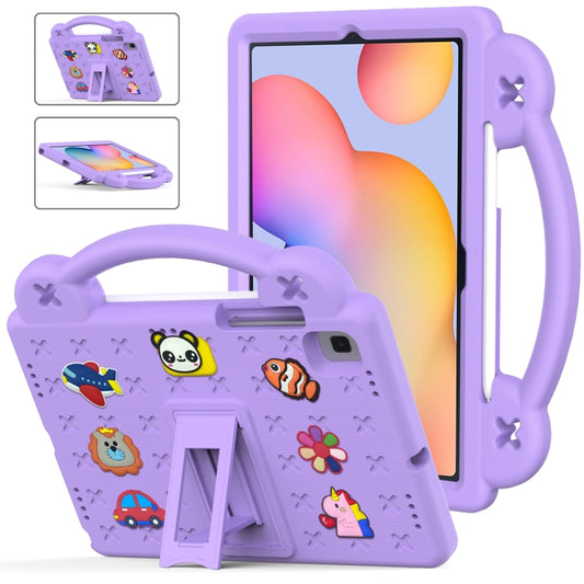 For Samsung Galaxy Tab S6 Lite 10.4 2020/2022 Handle Kickstand Children EVA Shockproof Tablet Case(Light Purple) - Tab S6 Lite P610 / P615 by buy2fix | Online Shopping UK | buy2fix
