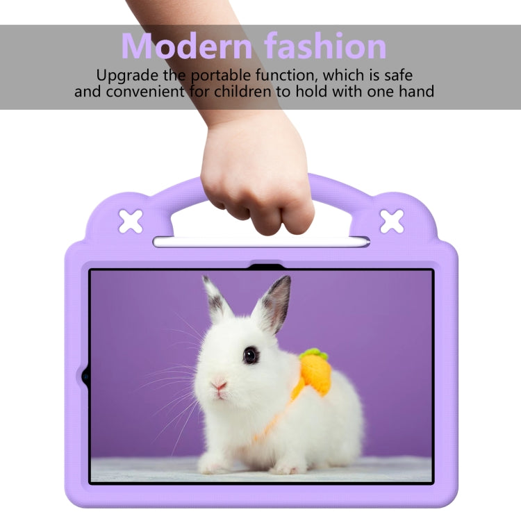 For Samsung Galaxy Tab S6 Lite 10.4 2020/2022 Handle Kickstand Children EVA Shockproof Tablet Case(Light Purple) - Tab S6 Lite P610 / P615 by buy2fix | Online Shopping UK | buy2fix
