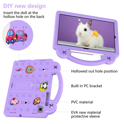 For Samsung Galaxy Tab S6 Lite 10.4 2020/2022 Handle Kickstand Children EVA Shockproof Tablet Case(Light Purple) - Tab S6 Lite P610 / P615 by buy2fix | Online Shopping UK | buy2fix
