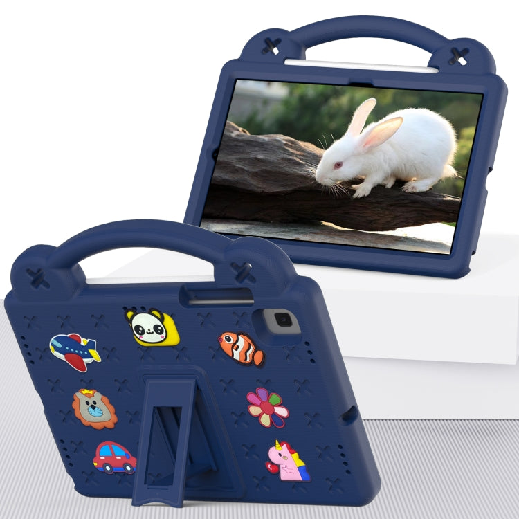 For Samsung Galaxy Tab S6 Lite 10.4 2020/2022 Handle Kickstand Children EVA Shockproof Tablet Case(Navy Blue) - Tab S6 Lite P610 / P615 by buy2fix | Online Shopping UK | buy2fix