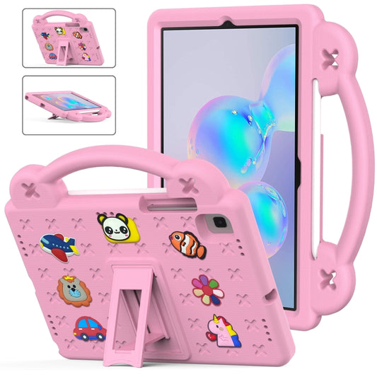 For Samsung Galaxy Tab S6 10.5 2019 T860/T865 Handle Kickstand Children EVA Shockproof Tablet Case(Pink) - Tab S6 10.5 T860 / T865 by buy2fix | Online Shopping UK | buy2fix