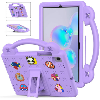 For Samsung Galaxy Tab S6 10.5 2019 T860/T865 Handle Kickstand Children EVA Shockproof Tablet Case(Light Purple) - Tab S6 10.5 T860 / T865 by buy2fix | Online Shopping UK | buy2fix