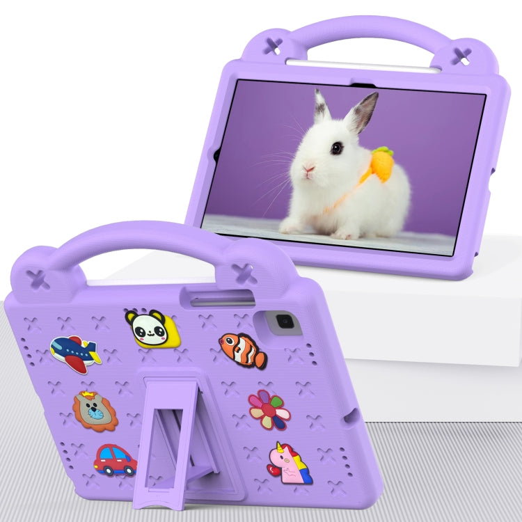 For Samsung Galaxy Tab S6 10.5 2019 T860/T865 Handle Kickstand Children EVA Shockproof Tablet Case(Light Purple) - Tab S6 10.5 T860 / T865 by buy2fix | Online Shopping UK | buy2fix