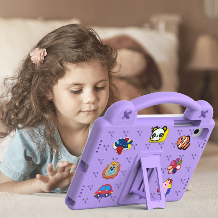For Samsung Galaxy Tab S6 10.5 2019 T860/T865 Handle Kickstand Children EVA Shockproof Tablet Case(Light Purple) - Tab S6 10.5 T860 / T865 by buy2fix | Online Shopping UK | buy2fix