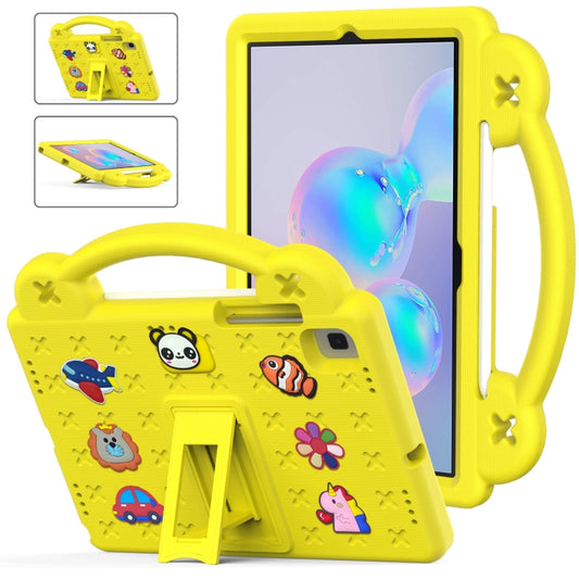 For Samsung Galaxy Tab S6 10.5 2019 T860/T865 Handle Kickstand Children EVA Shockproof Tablet Case(Yellow) - Tab S6 10.5 T860 / T865 by buy2fix | Online Shopping UK | buy2fix
