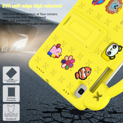 For Samsung Galaxy Tab S6 10.5 2019 T860/T865 Handle Kickstand Children EVA Shockproof Tablet Case(Yellow) - Tab S6 10.5 T860 / T865 by buy2fix | Online Shopping UK | buy2fix