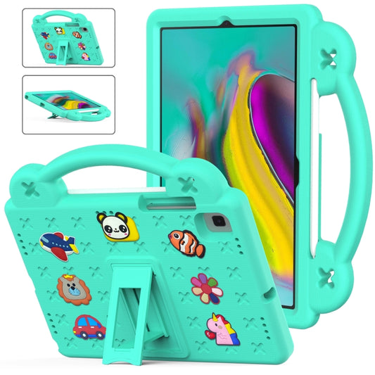 For Samsung Galaxy Tab S5e 10.5 2019 T720/T725 Handle Kickstand Children EVA Shockproof Tablet Case(Mint Green) - Other Galaxy Tab PC by buy2fix | Online Shopping UK | buy2fix