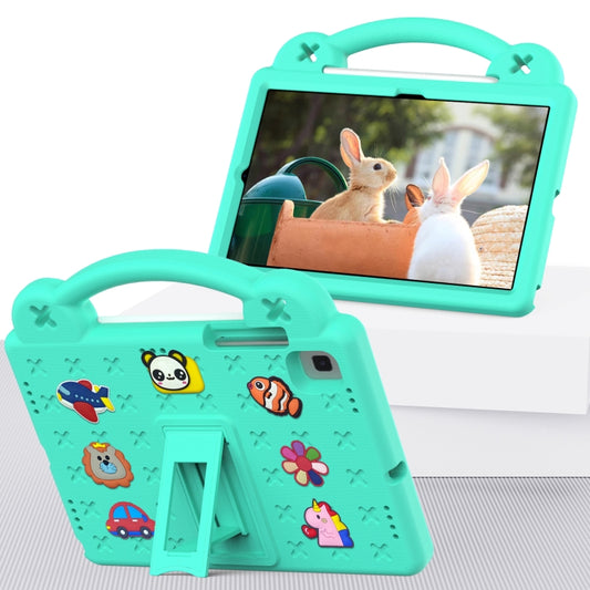 For Samsung Galaxy Tab S5e 10.5 2019 T720/T725 Handle Kickstand Children EVA Shockproof Tablet Case(Mint Green) - Other Galaxy Tab PC by buy2fix | Online Shopping UK | buy2fix