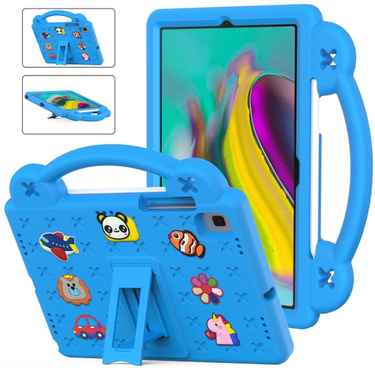 For Samsung Galaxy Tab S5e 10.5 2019 T720/T725 Handle Kickstand Children EVA Shockproof Tablet Case(Sky Blue)