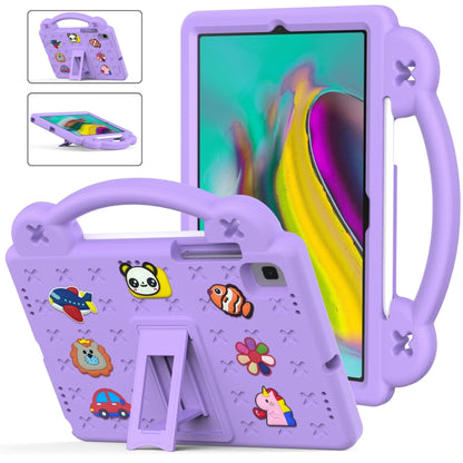 For Samsung Galaxy Tab S5e 10.5 2019 T720/T725 Handle Kickstand Children EVA Shockproof Tablet Case(Light Purple) - Other Galaxy Tab PC by buy2fix | Online Shopping UK | buy2fix