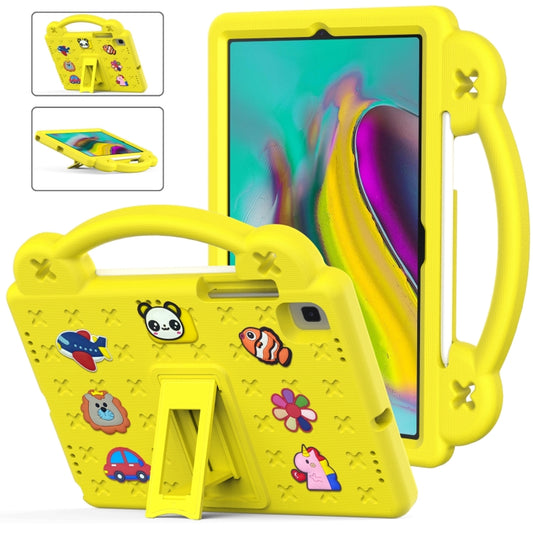 For Samsung Galaxy Tab S5e 10.5 2019 T720/T725 Handle Kickstand Children EVA Shockproof Tablet Case(Yellow) - Other Galaxy Tab PC by buy2fix | Online Shopping UK | buy2fix