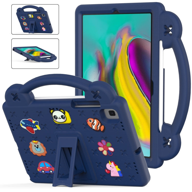 For Samsung Galaxy Tab S5e 10.5 2019 T720/T725 Handle Kickstand Children EVA Shockproof Tablet Case(Navy Blue) - Other Galaxy Tab PC by buy2fix | Online Shopping UK | buy2fix