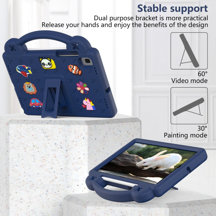 For Samsung Galaxy Tab S5e 10.5 2019 T720/T725 Handle Kickstand Children EVA Shockproof Tablet Case(Navy Blue) - Other Galaxy Tab PC by buy2fix | Online Shopping UK | buy2fix