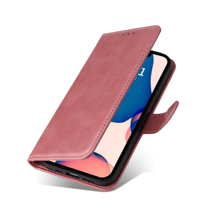 For iPhone 14 JSM Calf Texture Leather Phone Case (Pink) - iPhone 14 Cases by JUNSUNMAY | Online Shopping UK | buy2fix