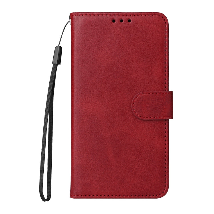 For iPhone 14 JSM Calf Texture Leather Phone Case (Red) - iPhone 14 Cases by JUNSUNMAY | Online Shopping UK | buy2fix