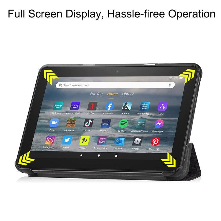 For Amazon Fire 7 12th 2022 JSM Smart Leather Tablet Case(Big Eye) - Amazon by jumper | Online Shopping UK | buy2fix