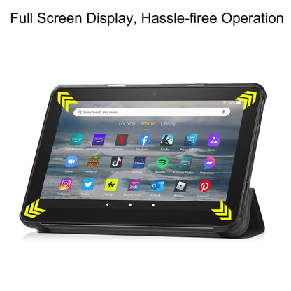 For Amazon Fire 7 12th 2022 JSM Smart Leather Tablet Case(Big Eye) - Amazon by jumper | Online Shopping UK | buy2fix