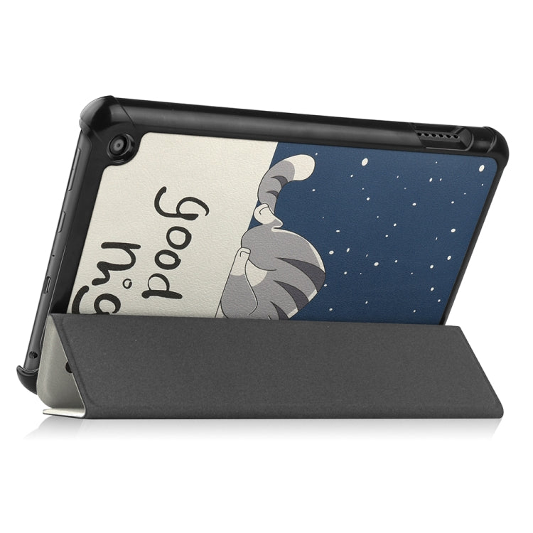 Amazon Fire 7 12th 2022 JSM Smart Leather Tablet Case(Lazy Cat) - Amazon by jumper | Online Shopping UK | buy2fix
