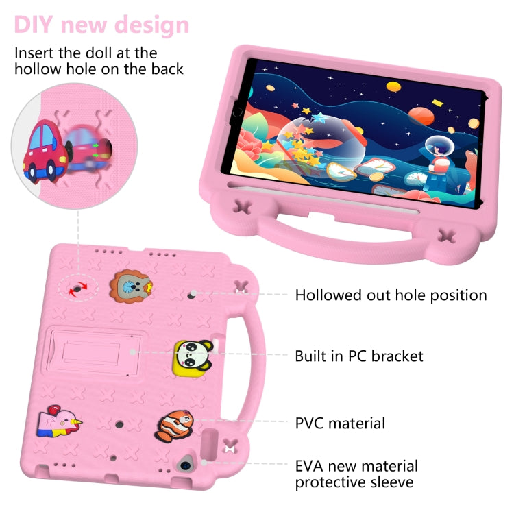 For iPad 10.2 2021 / 2020 / 2019 Handle Kickstand Children EVA Shockproof Tablet Case(Pink) - iPad 10.2 Cases by buy2fix | Online Shopping UK | buy2fix