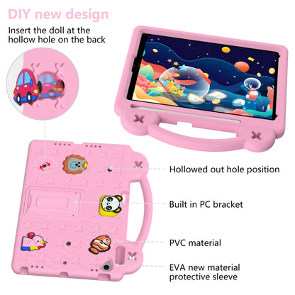 For iPad 10.2 2021 / 2020 / 2019 Handle Kickstand Children EVA Shockproof Tablet Case(Pink) - iPad 10.2 Cases by buy2fix | Online Shopping UK | buy2fix