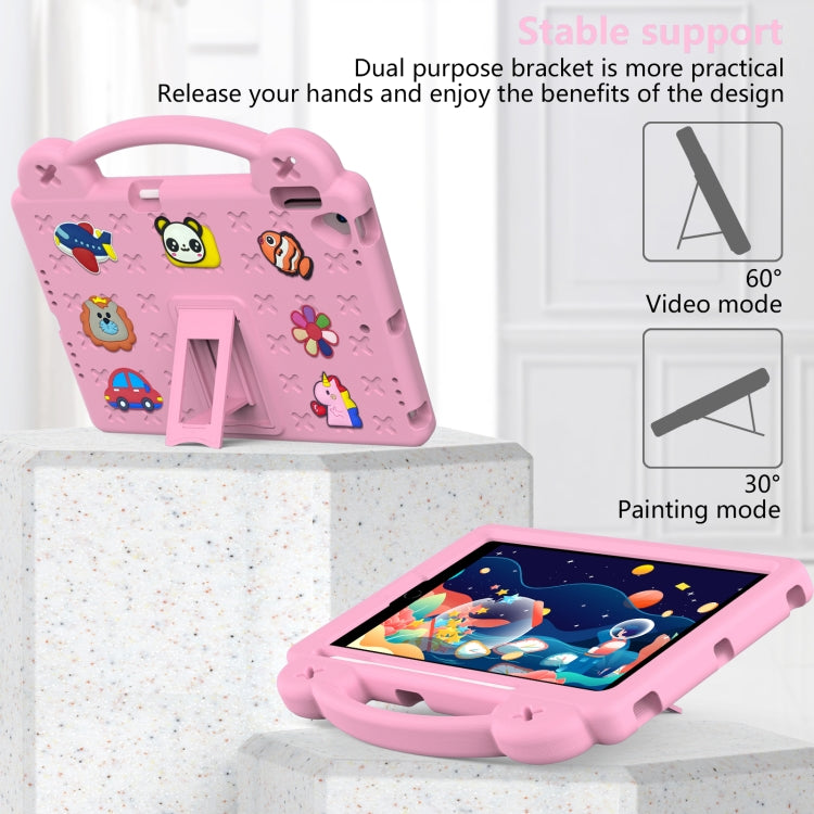 For iPad 10.2 2021 / 2020 / 2019 Handle Kickstand Children EVA Shockproof Tablet Case(Pink) - iPad 10.2 Cases by buy2fix | Online Shopping UK | buy2fix