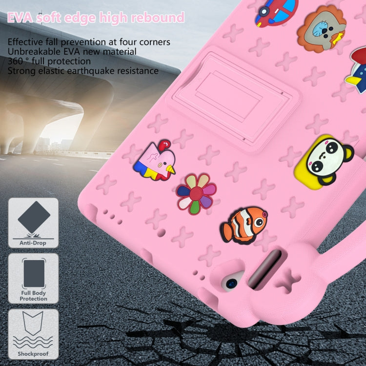 For iPad 10.2 2021 / 2020 / 2019 Handle Kickstand Children EVA Shockproof Tablet Case(Pink) - iPad 10.2 Cases by buy2fix | Online Shopping UK | buy2fix