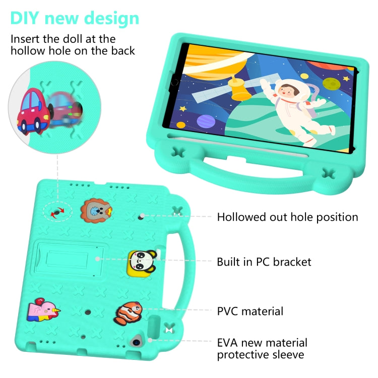 For iPad 10.2 2021 / 2020 / 2019 Handle Kickstand Children EVA Shockproof Tablet Case(Mint Green) - iPad 10.2 Cases by buy2fix | Online Shopping UK | buy2fix