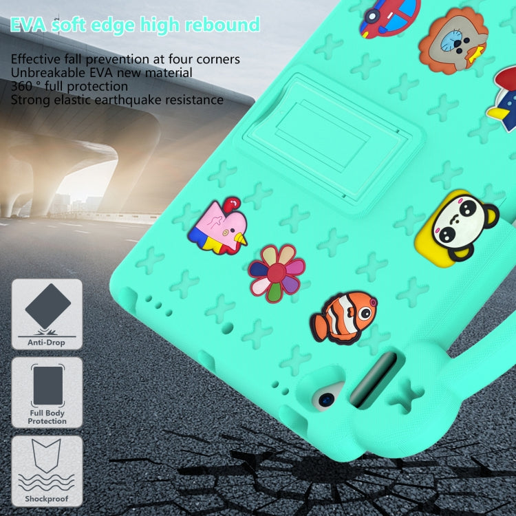 For iPad 10.2 2021 / 2020 / 2019 Handle Kickstand Children EVA Shockproof Tablet Case(Mint Green) - iPad 10.2 Cases by buy2fix | Online Shopping UK | buy2fix