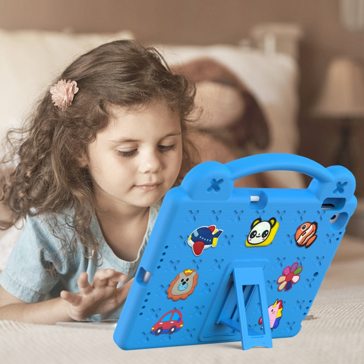For iPad 10.2 2021 / 2020 / 2019 Handle Kickstand Children EVA Shockproof Tablet Case(Sky Blue) - iPad 10.2 Cases by buy2fix | Online Shopping UK | buy2fix