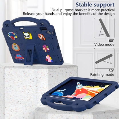For iPad 10.2 2021 / 2020 / 2019 Handle Kickstand Children EVA Shockproof Tablet Case(Navy Blue) - iPad 10.2 Cases by buy2fix | Online Shopping UK | buy2fix