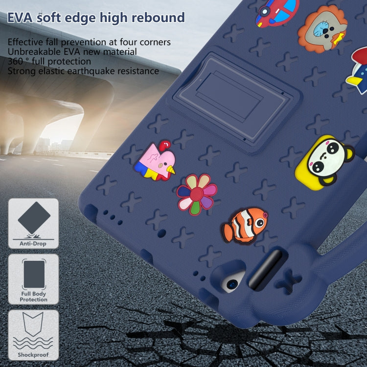 For iPad 10.2 2021 / 2020 / 2019 Handle Kickstand Children EVA Shockproof Tablet Case(Navy Blue) - iPad 10.2 Cases by buy2fix | Online Shopping UK | buy2fix