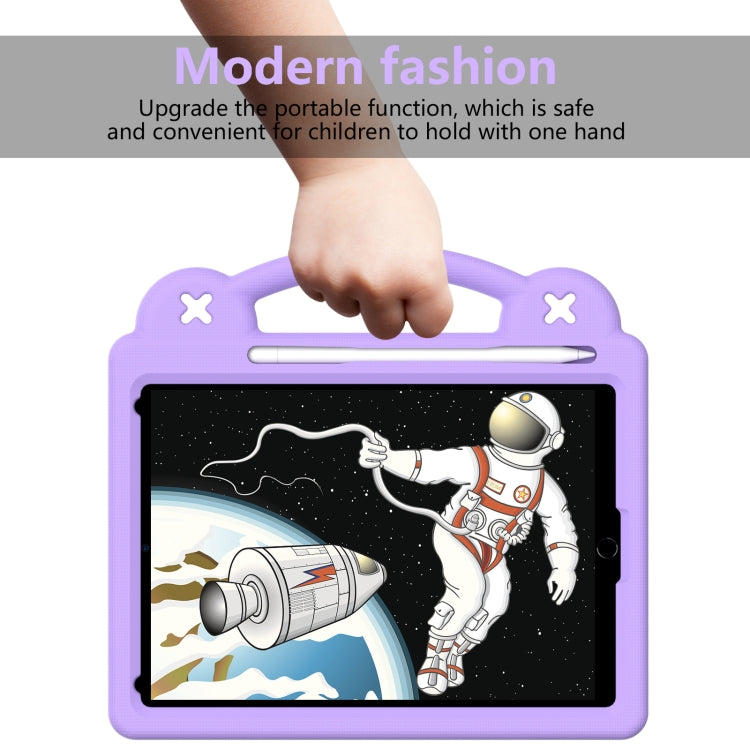 Handle Kickstand Children EVA Shockproof Tablet Case For iPad Air 2019 10.5 / Pro 10.5 2017(Light Purple) - iPad Air (2019) Cases by buy2fix | Online Shopping UK | buy2fix