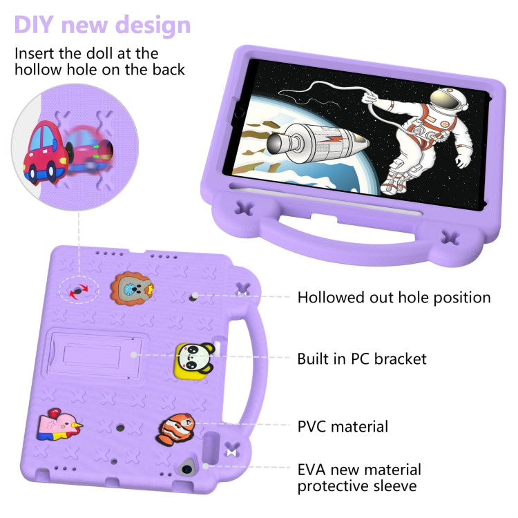 Handle Kickstand Children EVA Shockproof Tablet Case For iPad Air 2019 10.5 / Pro 10.5 2017(Light Purple) - iPad Air (2019) Cases by buy2fix | Online Shopping UK | buy2fix