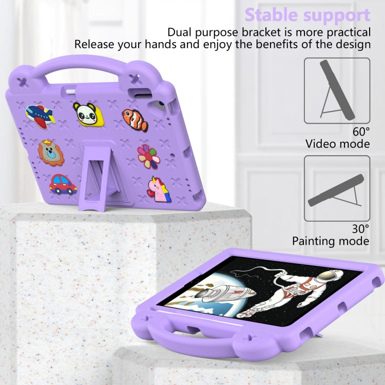 Handle Kickstand Children EVA Shockproof Tablet Case For iPad Air 2019 10.5 / Pro 10.5 2017(Light Purple) - iPad Air (2019) Cases by buy2fix | Online Shopping UK | buy2fix