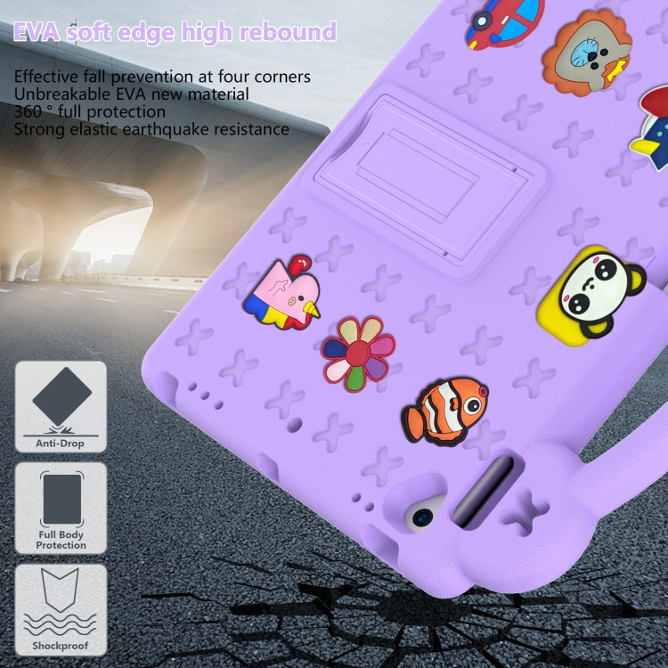Handle Kickstand Children EVA Shockproof Tablet Case For iPad Air 2019 10.5 / Pro 10.5 2017(Light Purple) - iPad Air (2019) Cases by buy2fix | Online Shopping UK | buy2fix
