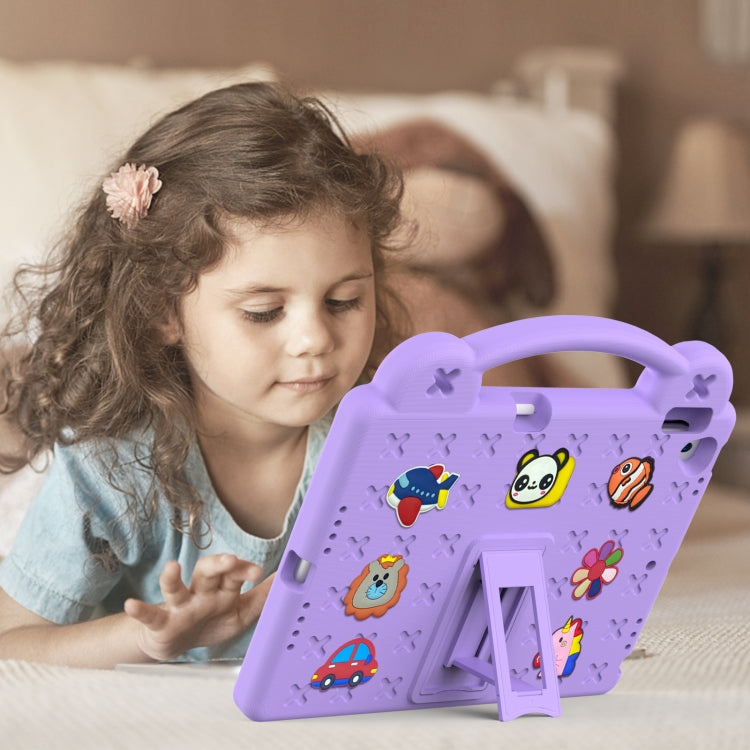 Handle Kickstand Children EVA Shockproof Tablet Case For iPad Air 2019 10.5 / Pro 10.5 2017(Light Purple) - iPad Air (2019) Cases by buy2fix | Online Shopping UK | buy2fix