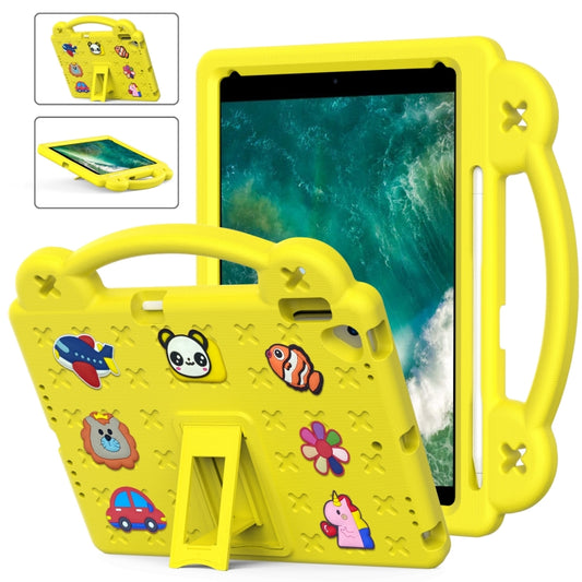 Handle Kickstand Children EVA Shockproof Tablet Case For iPad Air 2019 10.5 / Pro 10.5 2017(Yellow) - iPad Air (2019) Cases by buy2fix | Online Shopping UK | buy2fix